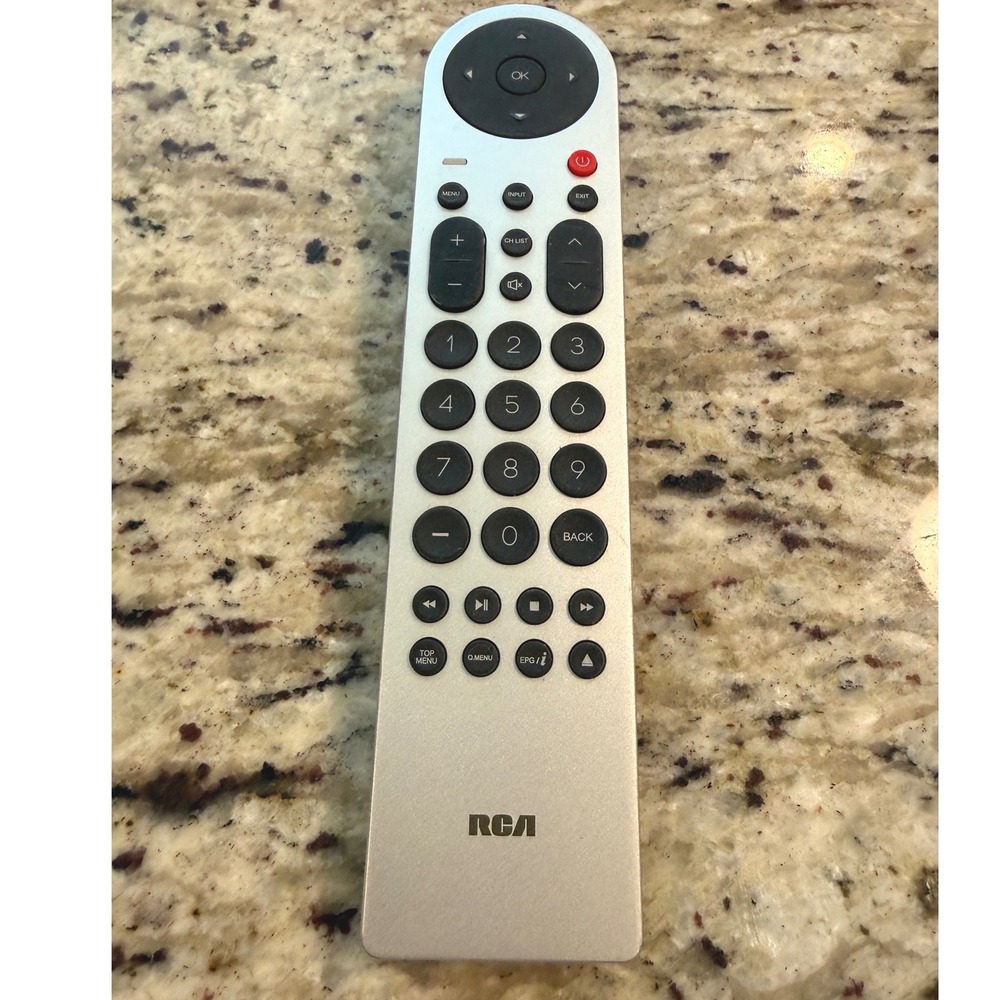 RCA WD14173 Smart TV Remote Control Silver Black‎ Replacement Controller